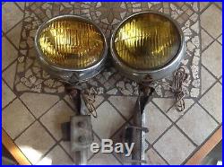 Vintage PAIR fog lamp DRIVING light early TRUCK Auto GUIDE 5-3/4 2002 E Mount