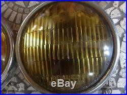 Vintage PAIR fog lamp DRIVING light early TRUCK Auto GUIDE 5-3/4 2002 E Mount