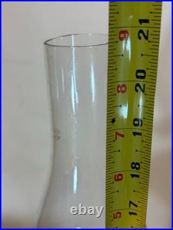 Vintage P&A Dorset Amber Glass Kerosene Lantern Lamp Brass angel metal base rare