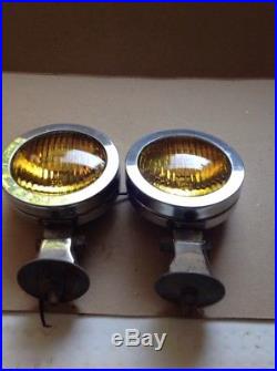 Vintage Pair Perfection F-40 SAE F-69 Fog Lamps Jeep Truck Buggy