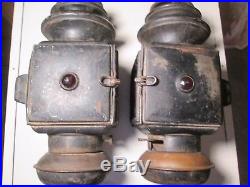 Vintage Pair of Ford Model T Headlights Carriage Lamps Columbus Ohio Model 110