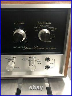 Vintage Pioneer SX-6000 Stereo Receiver New LED Lamps. For Parts Or Restoration