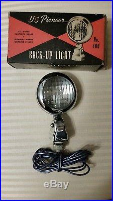 Vintage Pioneer US 400 Clear Glass Lens Back Up Accessory Light Lamp with box