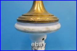 Vintage Porcelain Brass Decorative Table Lamp Light Lighting Painted Tree Parts