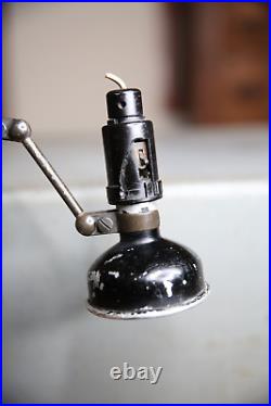 Vintage SINGER Industrial Sewing Lamp O C White Era ARTICULATING Light parts