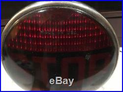 Vintage STOP Light Signal DO Ray Lamp CO with Arm Extension School Bus Car Truck
