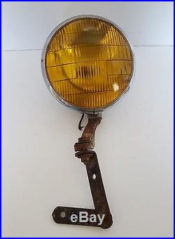 Vintage S&M Lamp Co. Amber Fog Light No. 855 Head Lamp Rat Rod Hot Rod