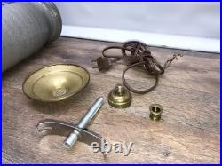 Vintage Salmon Falls Stoneware Pottery Salted Glazed Cow Lamp Base & Parts