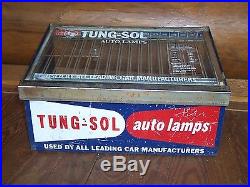 Vintage Service Station Advertising Parts Tool Cabinet Auto Lamps Auto Store