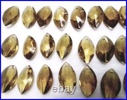 Vintage Set Of 30 Pieces Gold Pendant Glass For Chandelier Anf Lamp Parts 3