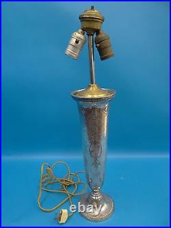 Vintage Silverplate Hand Hammered Reed & Barton 4004 12 Table Lamp Light Parts