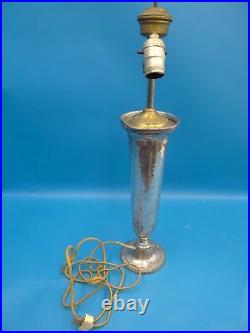 Vintage Silverplate Hand Hammered Reed & Barton 4004 12 Table Lamp Light Parts