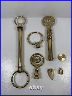 Vintage Solid brass lamp shade finals parts various brass lamp finials