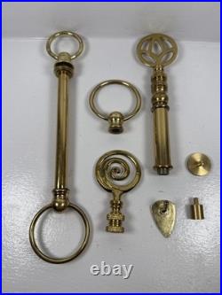 Vintage Solid brass lamp shade finals parts various brass lamp finials