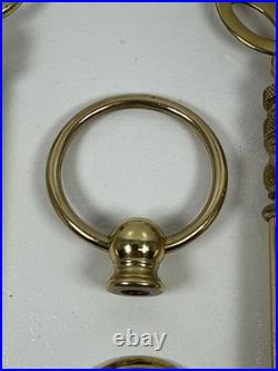 Vintage Solid brass lamp shade finals parts various brass lamp finials