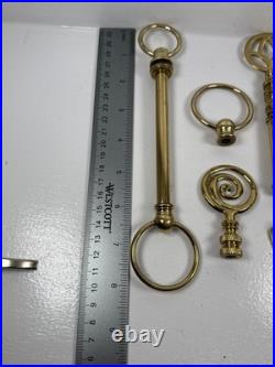 Vintage Solid brass lamp shade finals parts various brass lamp finials