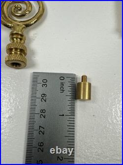 Vintage Solid brass lamp shade finals parts various brass lamp finials