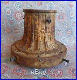 Vintage Street Light Lamp Shade Globe Holder Fitter Heavy Cast Iron #1