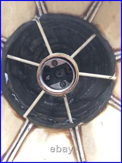 Vintage Swag Hanging Lamp FUZZY gold flower Shade 60s-70S NOT WORKING PARTS ONLY