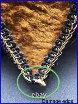 Vintage Swag Hanging Lamp FUZZY gold flower Shade 60s-70S NOT WORKING PARTS ONLY