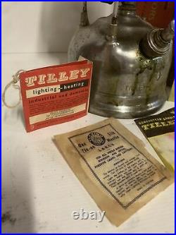 Vintage TILLEY STORMLIGHT Kerosene Lamp Lantern In Box with Parts Model X246
