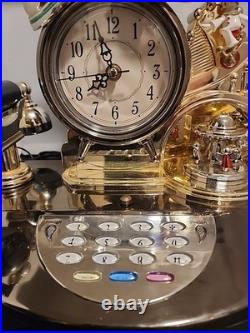 Vintage Telephone, Lamp, Clock, Carousel all in one Phone For Parts Read Descr