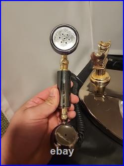 Vintage Telephone, Lamp, Clock, Carousel all in one Phone For Parts Read Descr