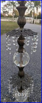 Vintage Three Tier Hollywood Regency Table Lamp L&L WMC As Is Parts Repair