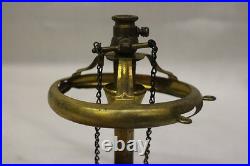 Vintage Tri Gas Lamp Burner and Valve Parts with Dual Chains (6)