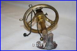 Vintage Tri Gas Lamp Burner and Valve Parts with Dual Chains (6)