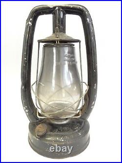 Vintage Used Black Embury MFG Co No 0 Air Pilot Tubular Barn Lantern Lamp Parts