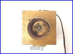 Vintage Used Brass Socket Electric Cat Design Wooden Music Box Lamp Parts