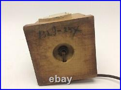 Vintage Used Brass Socket Electric Cat Design Wooden Music Box Lamp Parts