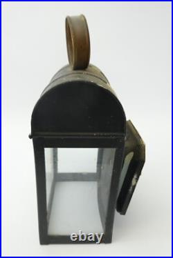 Vintage Used Electric Metal Porch Light Lantern Railway Lamp Parts Decorative
