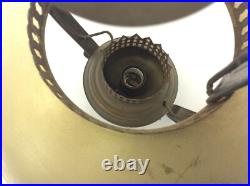 Vintage Used Hanging Light Fixture Lamp Metal Aluminum Shade Ceiling Parts