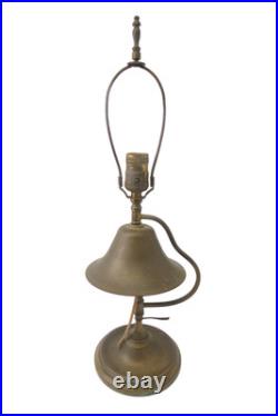 Vintage Used Metal Brass Bell Table Lamp Light Fixture Lighting Parts