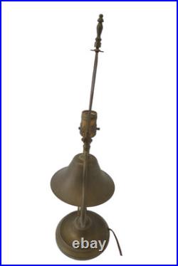 Vintage Used Metal Brass Bell Table Lamp Light Fixture Lighting Parts