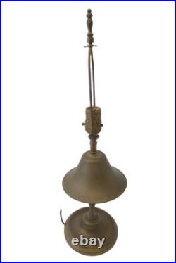 Vintage Used Metal Brass Bell Table Lamp Light Fixture Lighting Parts