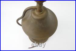 Vintage Used Metal Brass Bell Table Lamp Light Fixture Lighting Parts
