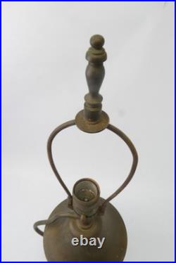 Vintage Used Metal Brass Bell Table Lamp Light Fixture Lighting Parts