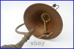 Vintage Used Metal Brass Bell Table Lamp Light Fixture Lighting Parts