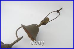 Vintage Used Metal Brass Bell Table Lamp Light Fixture Lighting Parts