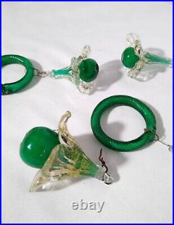 Vintage Venetian Murano Glass Chandelier Drops Pendants w Hangers Lamp Parts