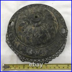 Vintage Victorian Copper Hanging Light Fixture Parts (Lot Of 5)