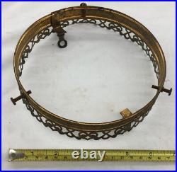 Vintage Victorian Copper Hanging Light Fixture Parts (Lot Of 7)