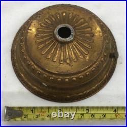 Vintage Victorian Copper Hanging Light Fixture Parts (Lot Of 7)