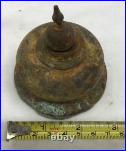 Vintage Victorian Copper Hanging Light Fixture Parts (Lot Of 7)