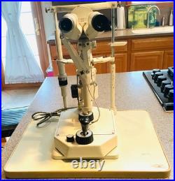 Vintage W. E. Krahn slit lamp For Parts Or Not Working Made In Germany. #6322