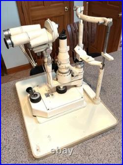Vintage W. E. Krahn slit lamp For Parts Or Not Working Made In Germany. #6322