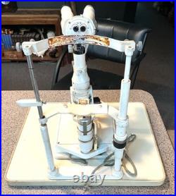 Vintage W. E. Krahn slit lamp For Parts Or Not Working Made In Germany. #6322